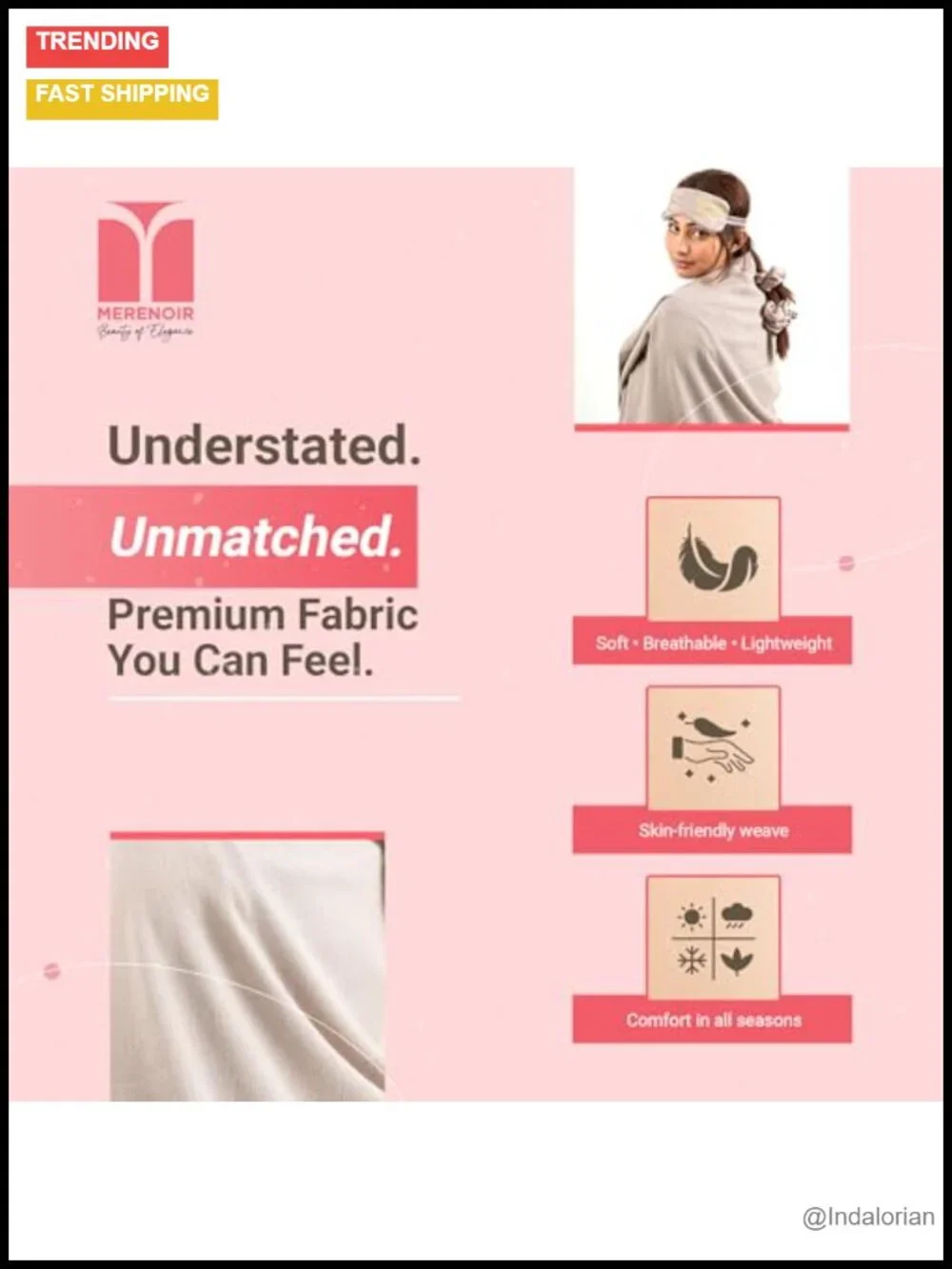 Luxury Travel Set - Cashmere-Soft Shawl Wrap with Pockets, Eye Mask, Scrunchies